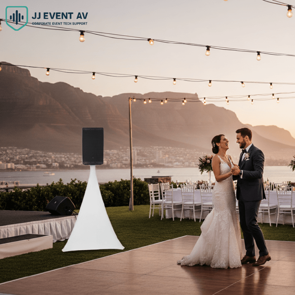 Elegant wedding AV setup in Cape Town